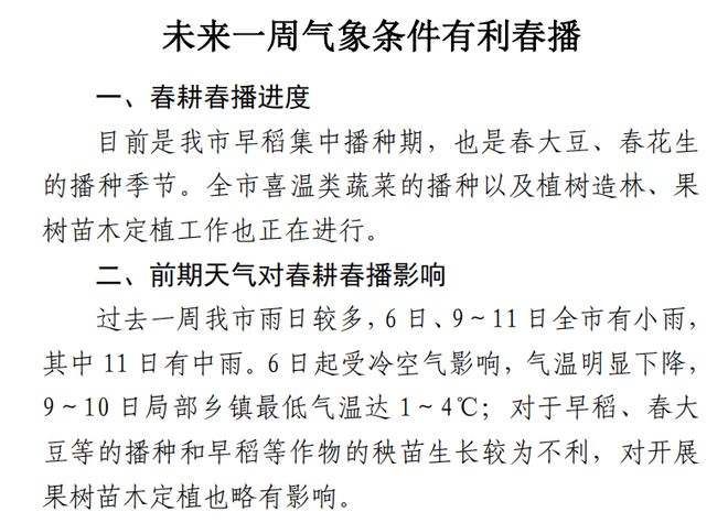 半岛(中国)体育·官方网站抓住农时！未来一周气象条件有利春播(图1)